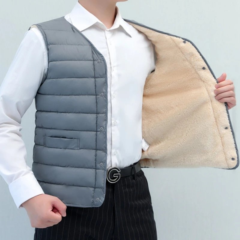 Winter Clothing Activity - Plus Size Men's Winter Vest Thickened