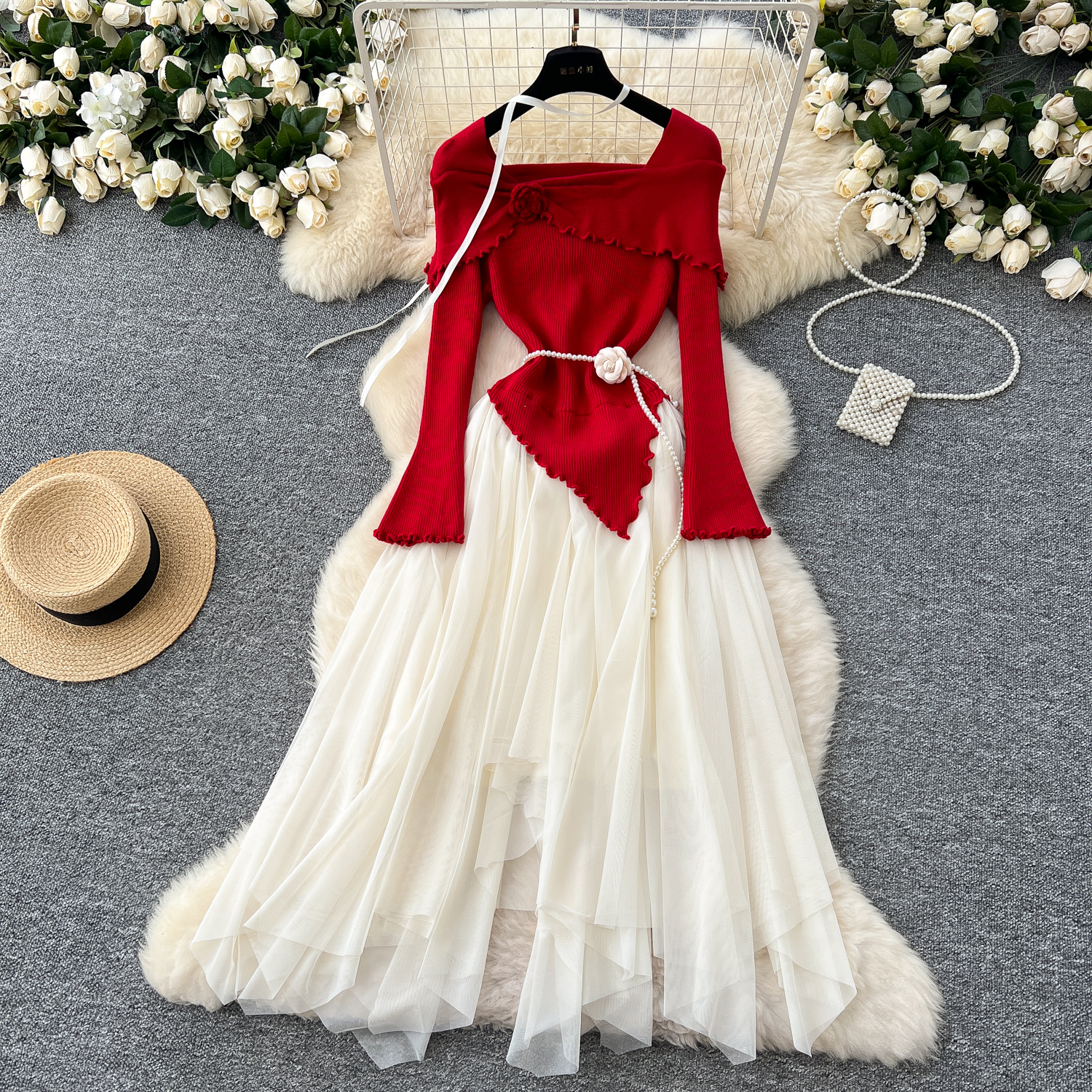 Winter Clothing In French - Elegant 3D Floral Vintage Turn-down Collar