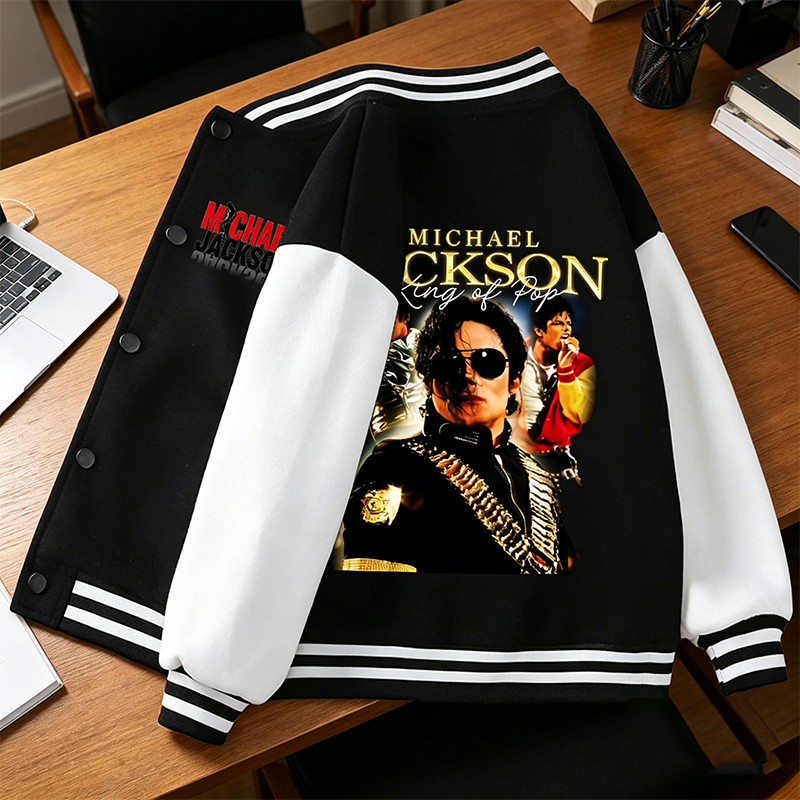 Winter Clothing Uae - Michael Jackson Adult Baseball Jacket King