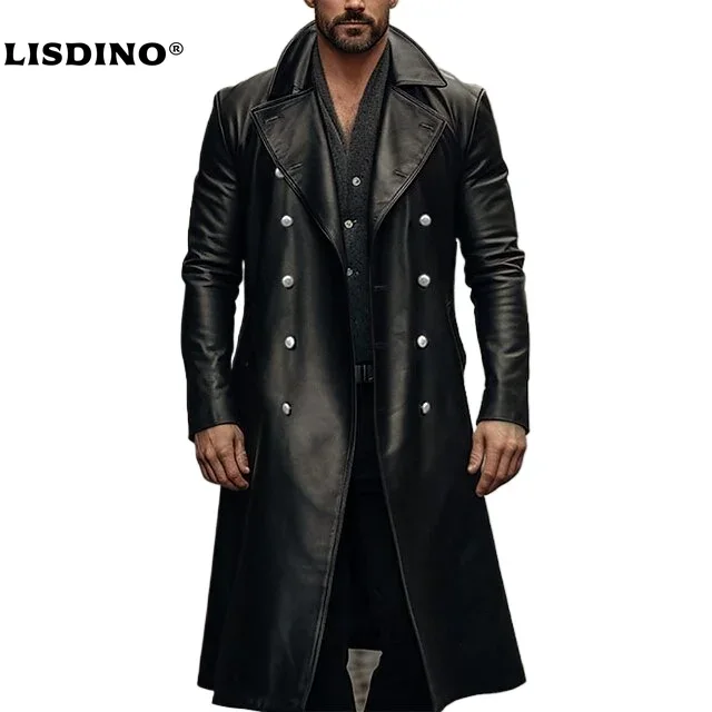 Winter Clothing Uae - Leather Jacket Men Winter Fleece Motorcycle