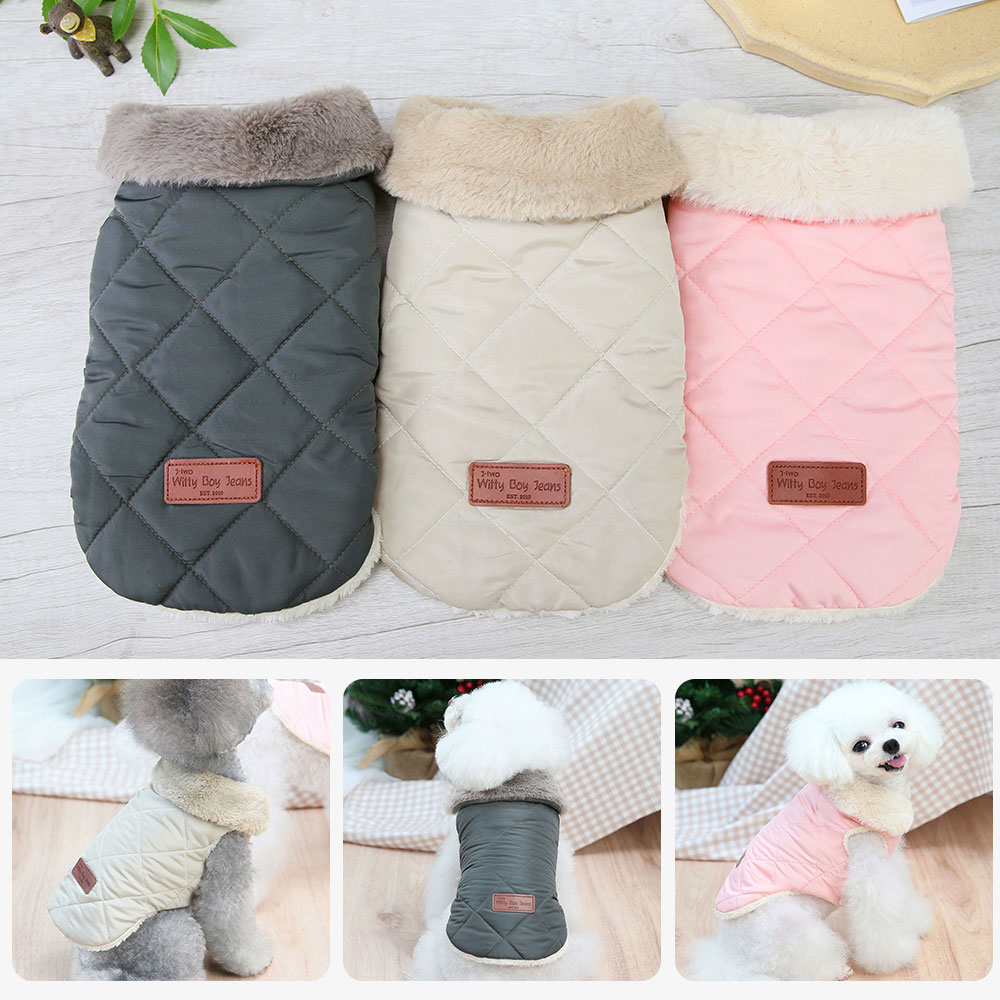 Winter Clothing In French - Winter Warm Pet Dog Jacket Clothes