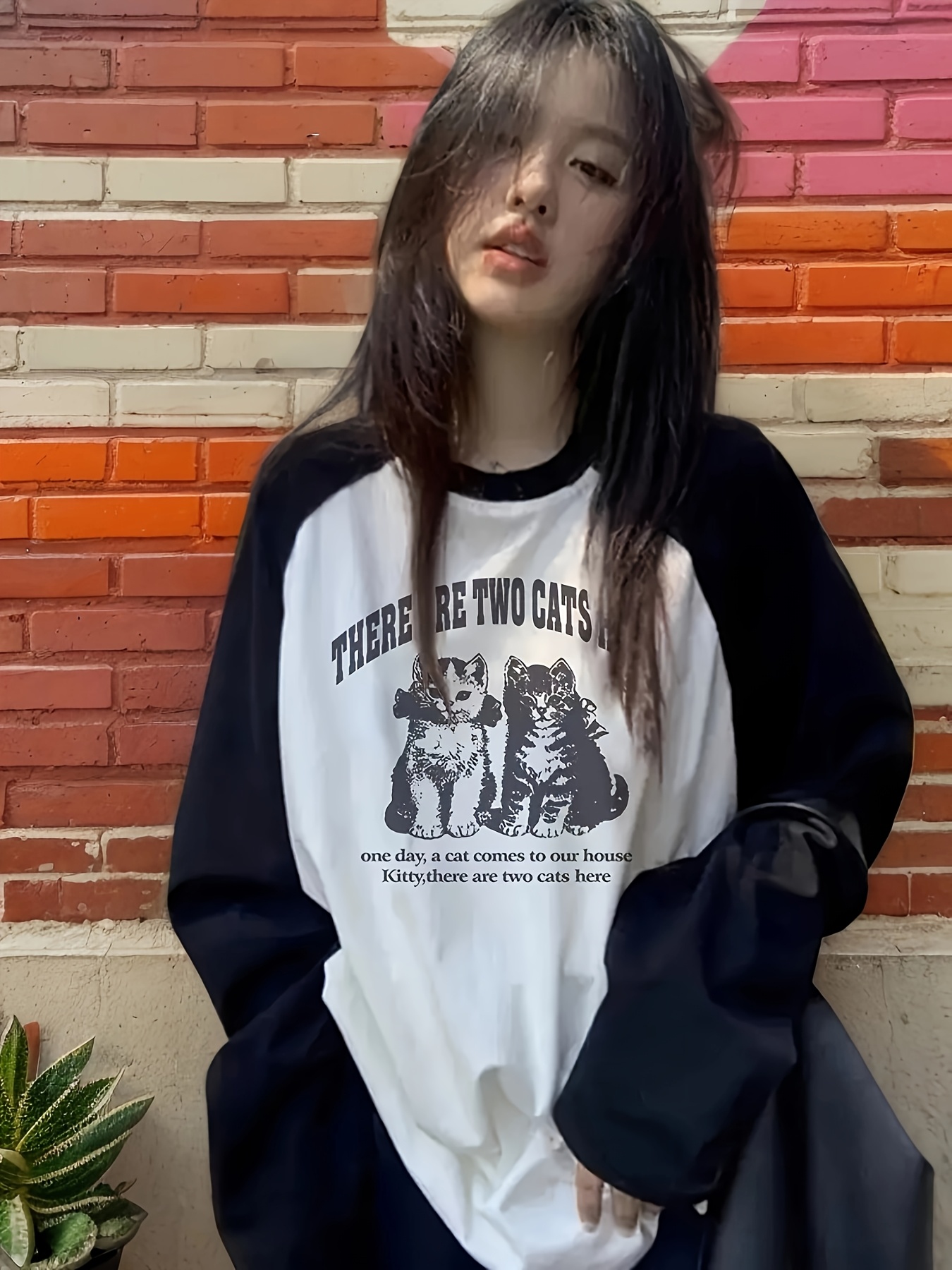 Winter Clothing Must Haves - 2026 Womens Loose Cat Print Pullover