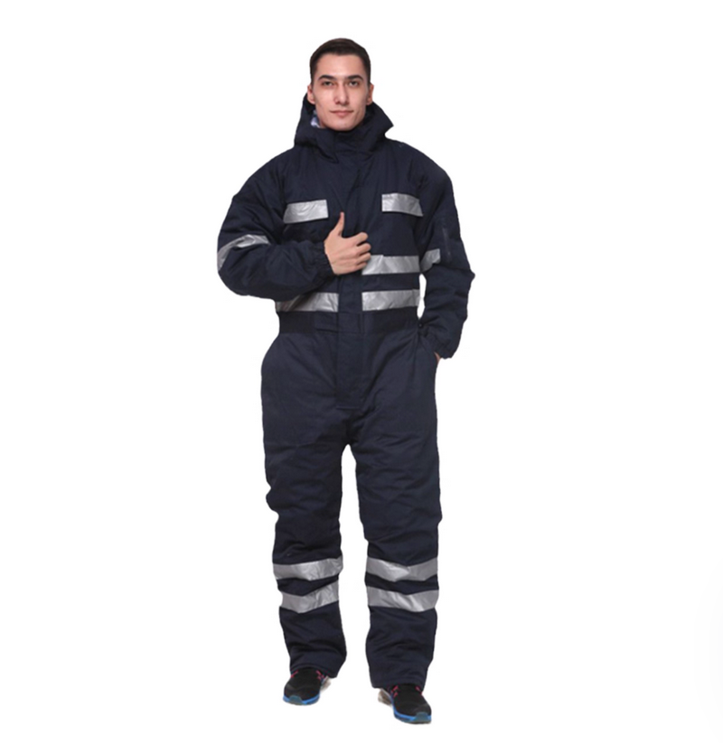 Winter Clothing Storage - Winter cold storage jumpsuit with thickened