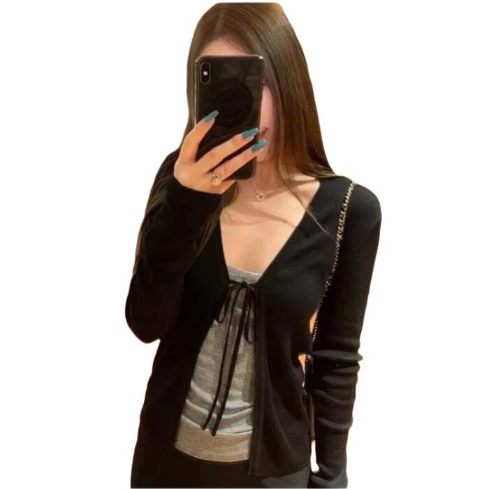 Winter Clothing Factory Outlet - Women's Knitting Thin Long Sleeve Cardigan