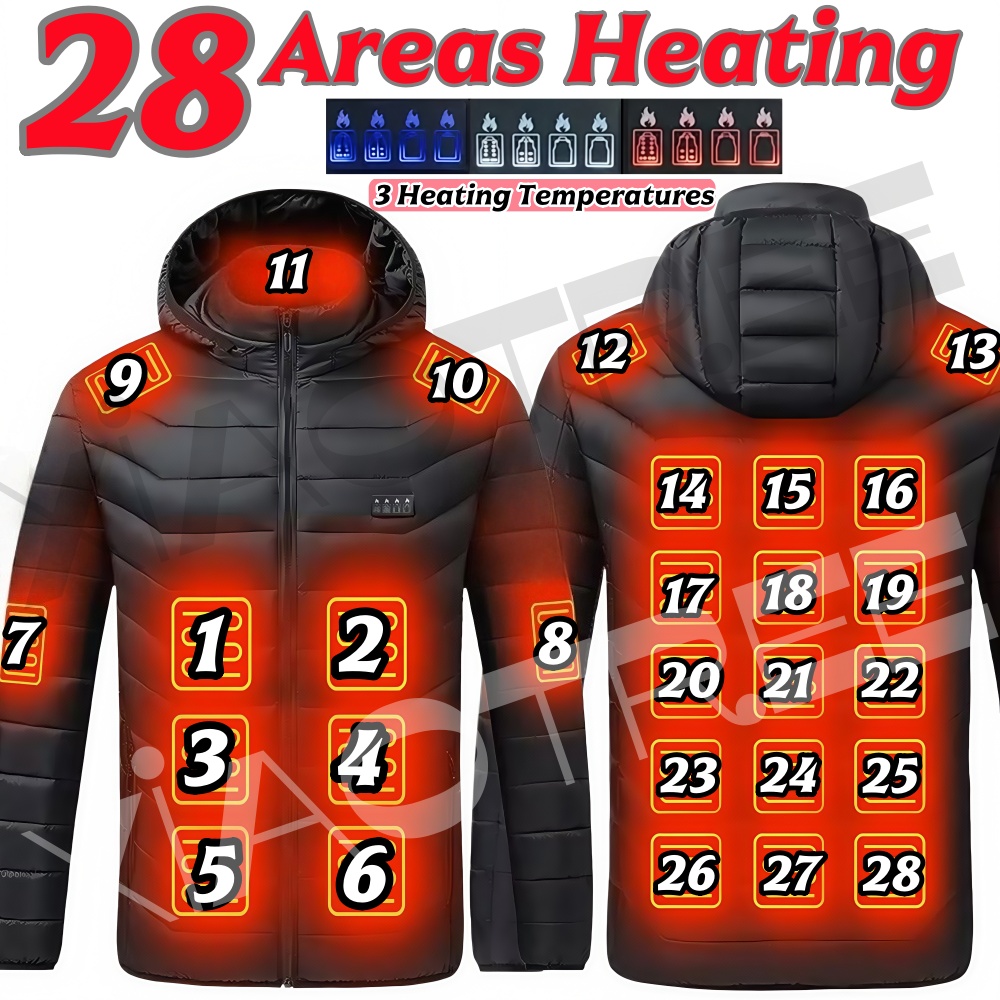 Winter Clothing Uae - 28 Areas Men Women's Heating Jacket