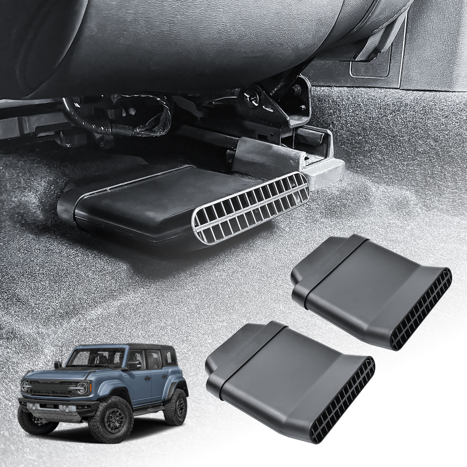 Winter Clothing Storage - Under Rear Seat Vent Extender for