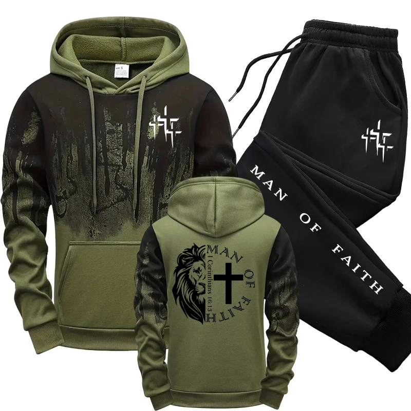 Winter Clothing - Man of Faith Pattern Men's Set
