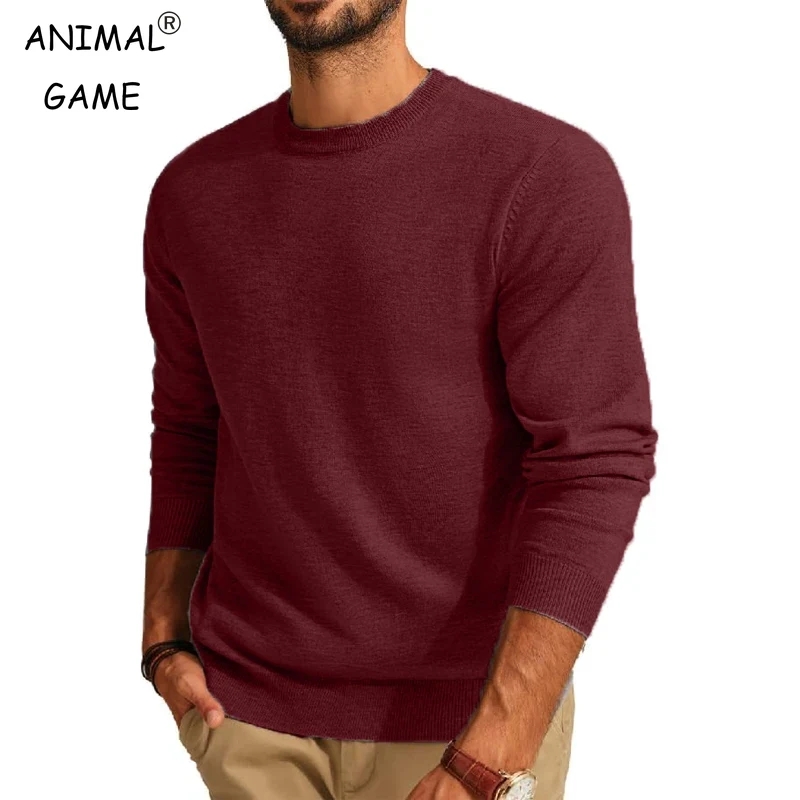 Winter Clothing Uae - Men's Long Sleeve Sweaters Crew Neck