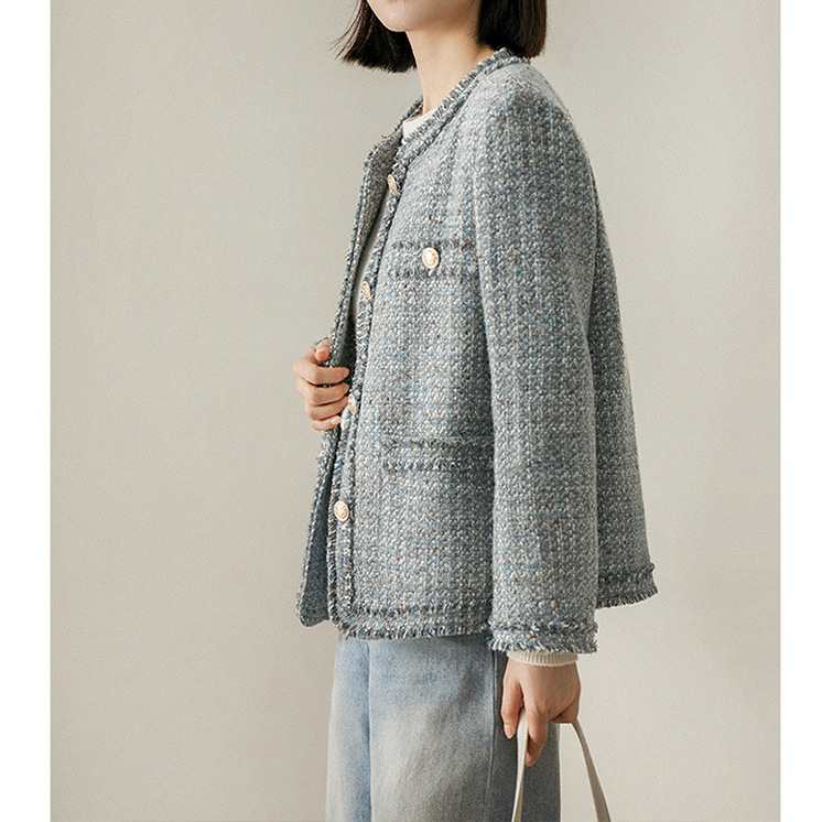 Winter Clothing In French - Wool High-end Fringed Small Fragrant Coat,