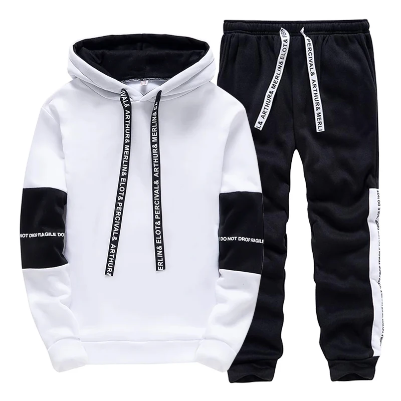 Black White Men's Tracksuit Fa - đánh giá và giá Winter Clothing