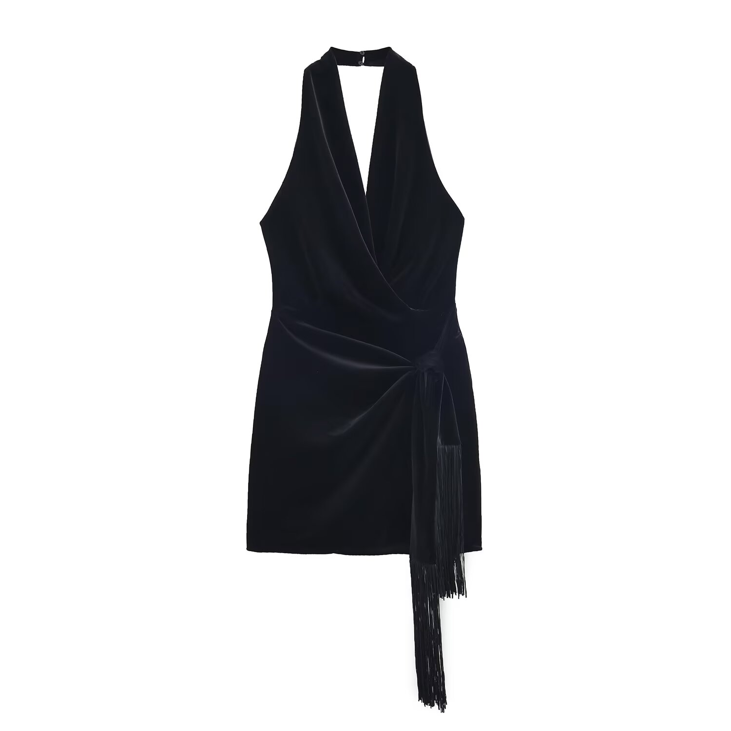 BSAY Tassel Velvet Short Dress - đánh giá và giá Winter Clothing In French