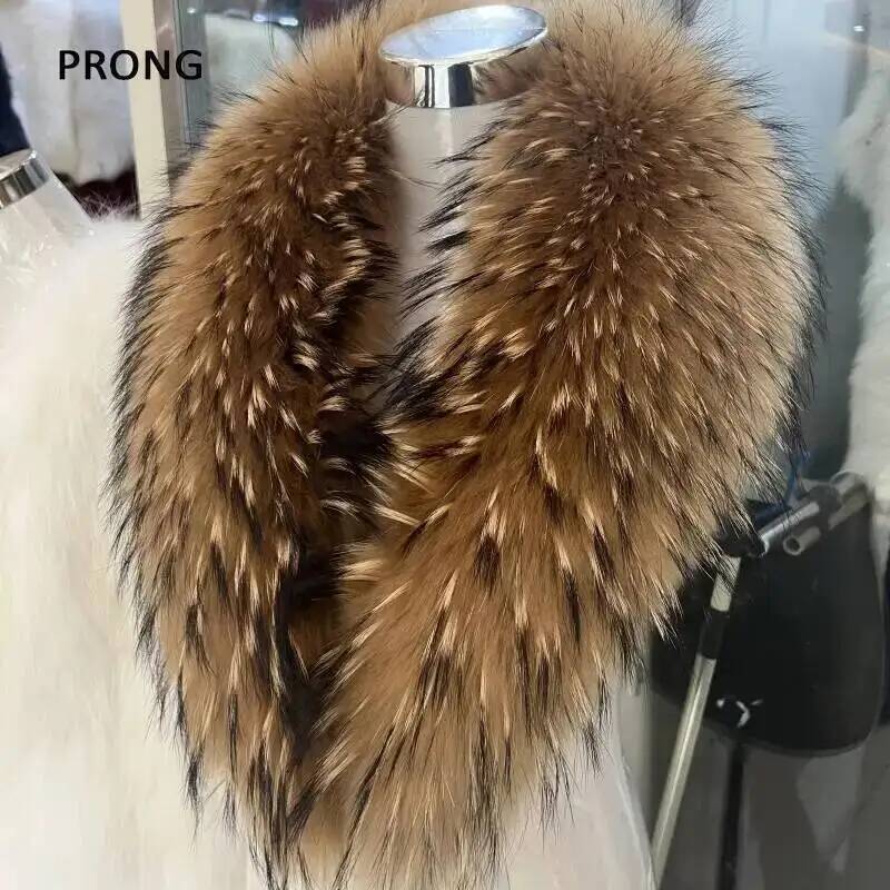 Natural Raccoon Fur Collar Rea - đánh giá và giá Winter Clothing Uae