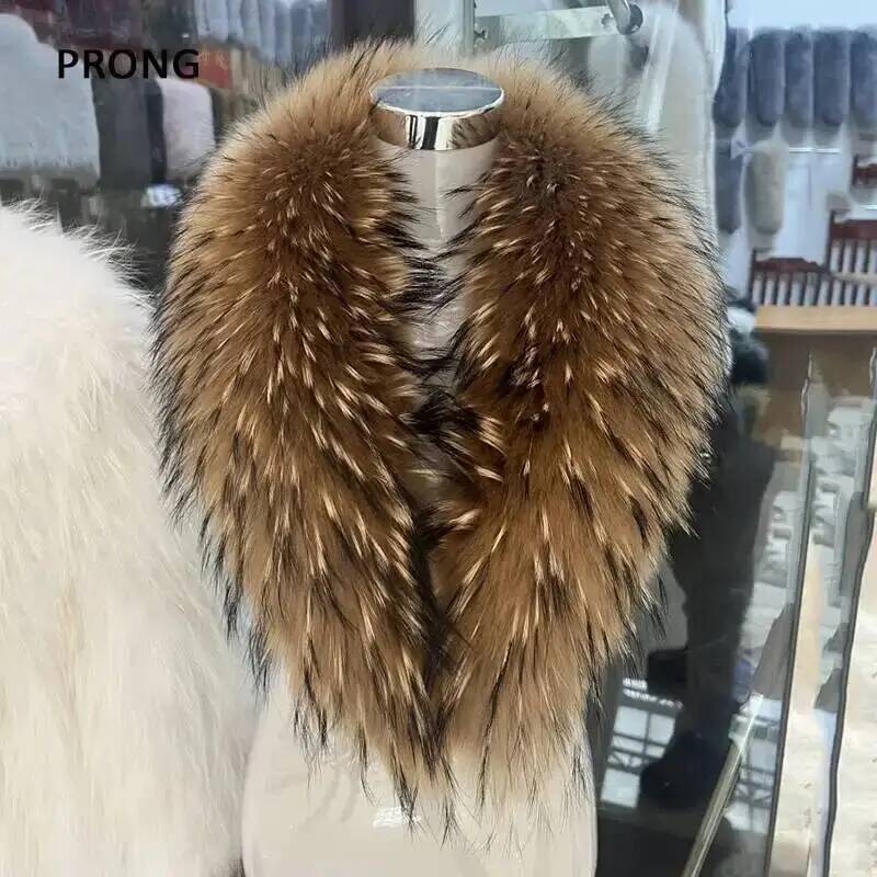 Natural Raccoon Fur Collar Rea - đánh giá và giá Winter Clothing Uae