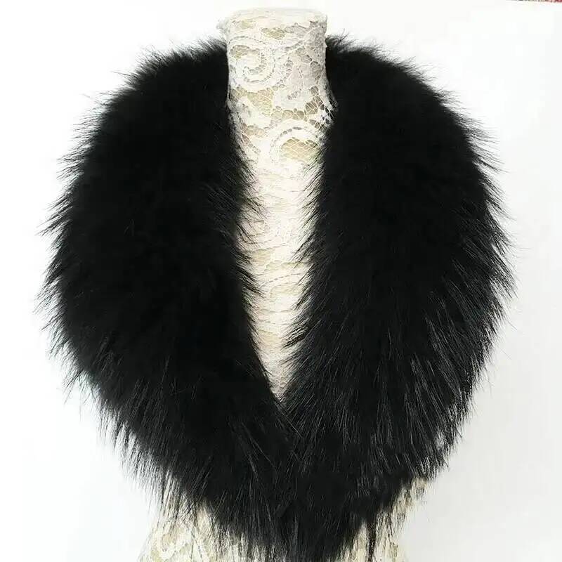 Natural Raccoon Fur Collar Rea - đánh giá và giá Winter Clothing Uae