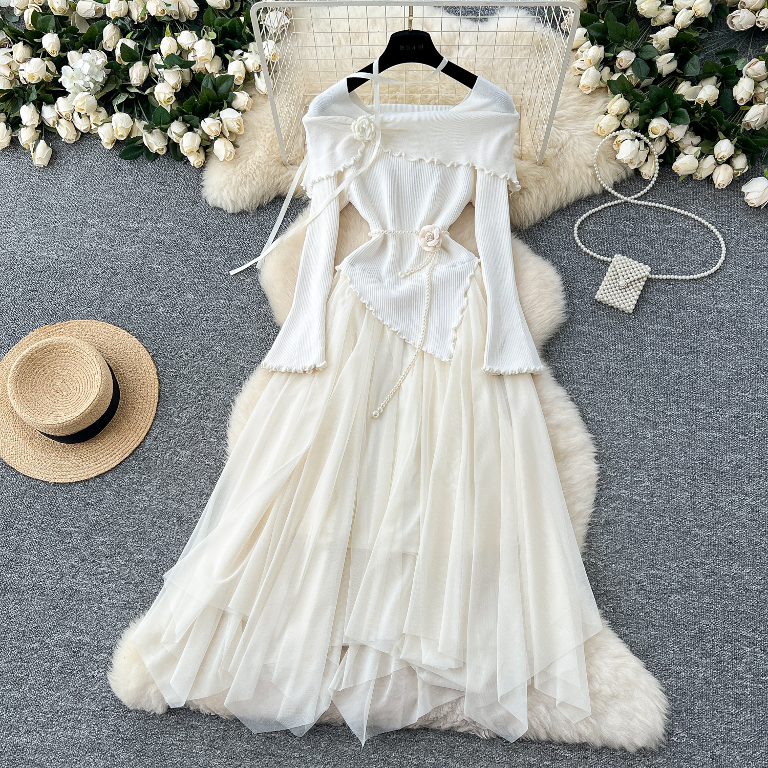 Elegant 3D Floral Vintage Turn - đánh giá và giá Winter Clothing In French