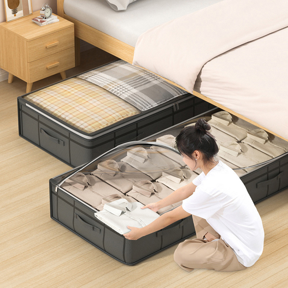 1/2PCS Foldable Non-Woven Bed  - đánh giá và giá Winter Clothing Storage
