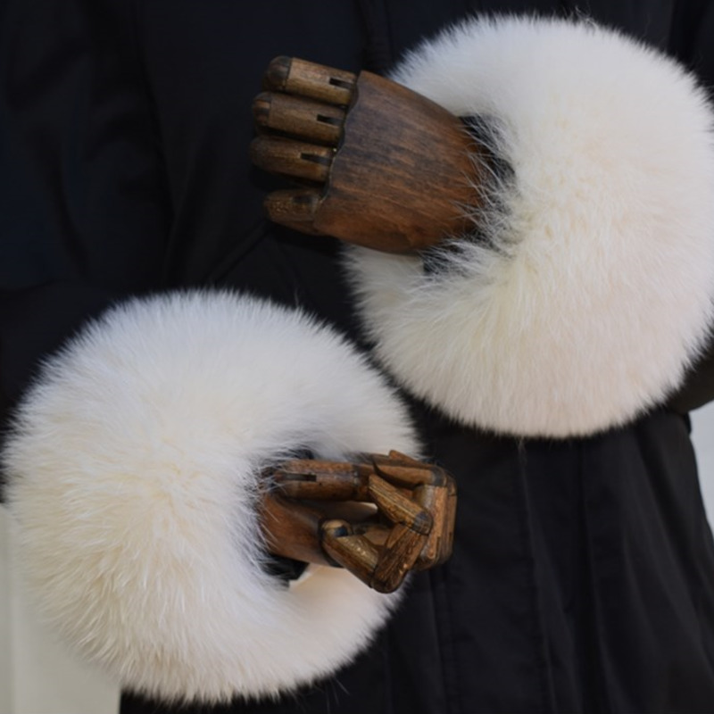 Fox Fur Cuffs For Women Whole  - đánh giá và giá Winter Clothing Deals