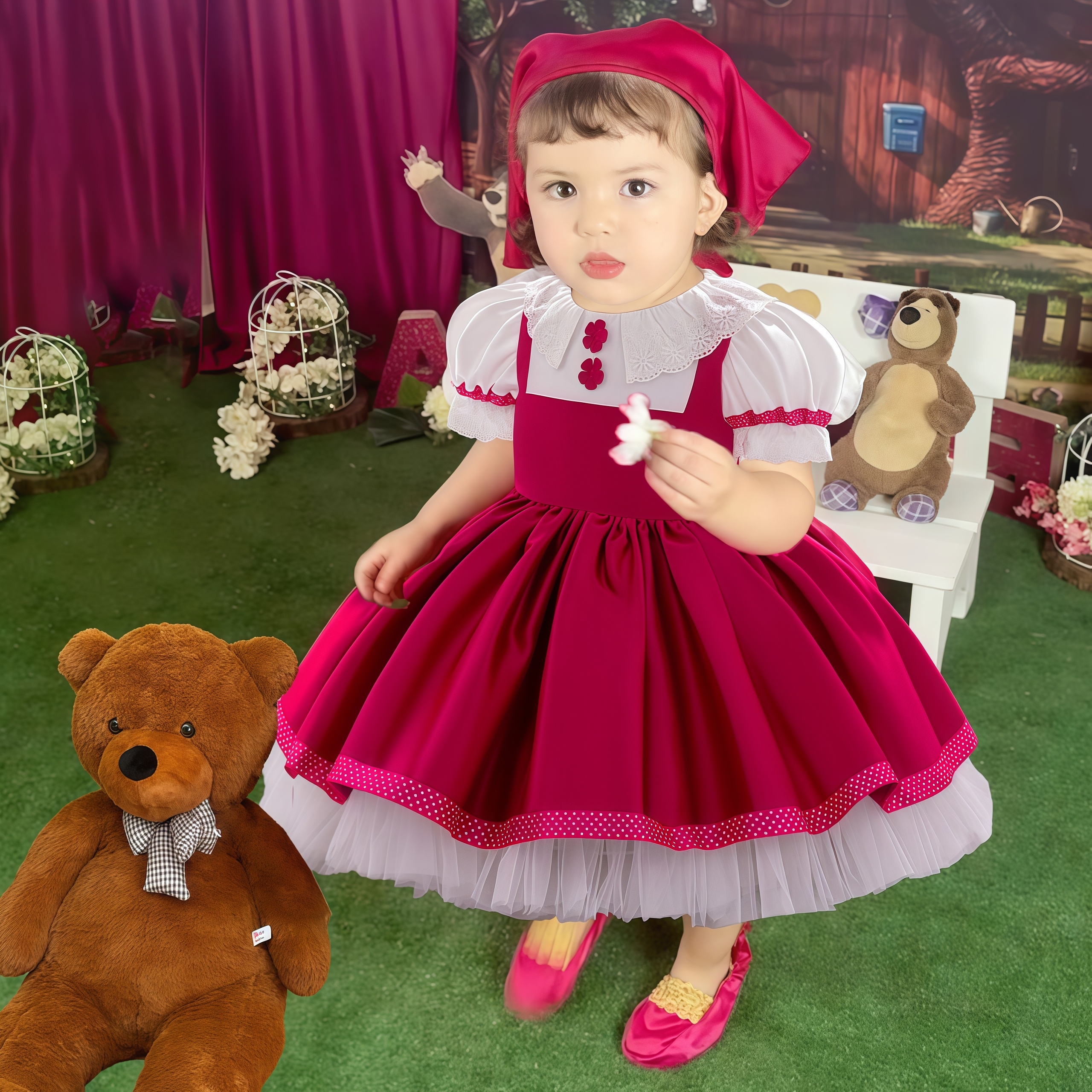 Masha and Bear Maid Costume fo - đánh giá và giá Winter Clothing Storage