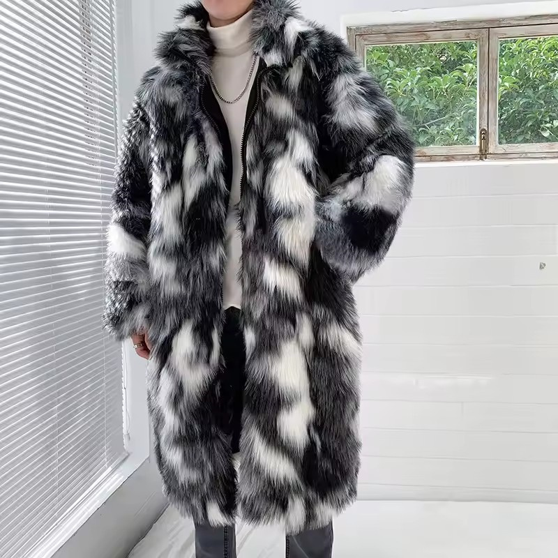 Winter Hip Hop Long Faux Fur C - đánh giá và giá Winter Clothing Uae