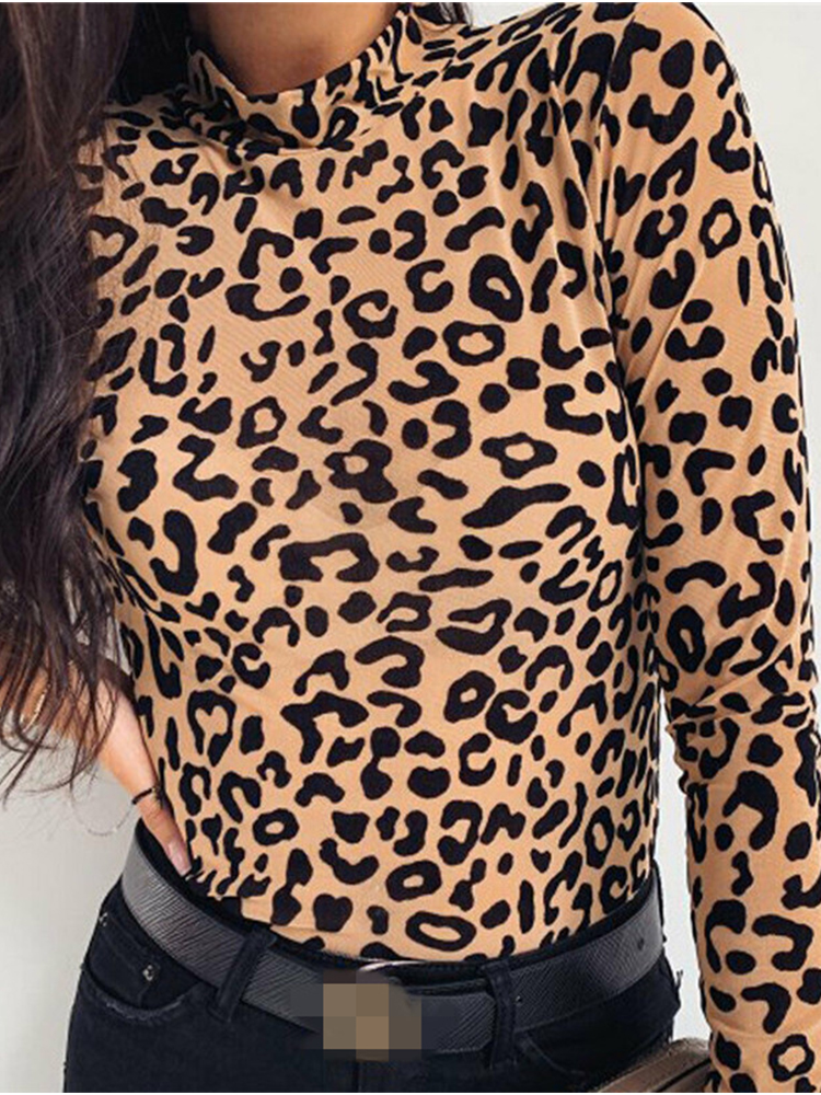 Women Blouses Fashion Leopard  - đánh giá và giá Winter Clothing Factory Outlet
