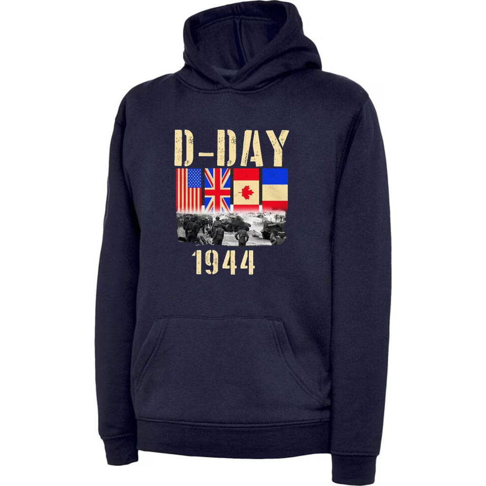 D-Day Hoodie Normandy Landings - đánh giá và giá Winter Clothing Uk