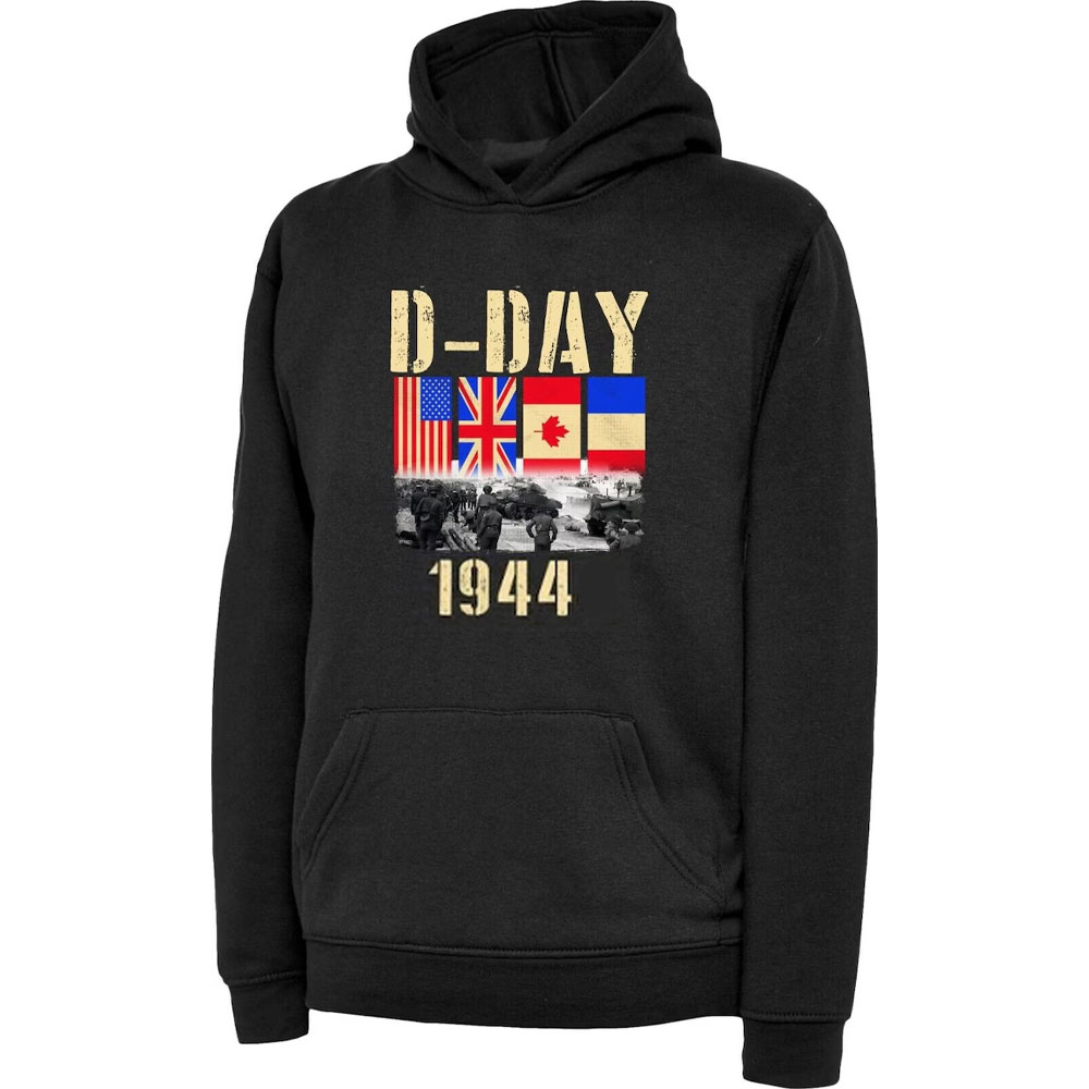 D-Day Hoodie Normandy Landings - đánh giá và giá Winter Clothing Uk
