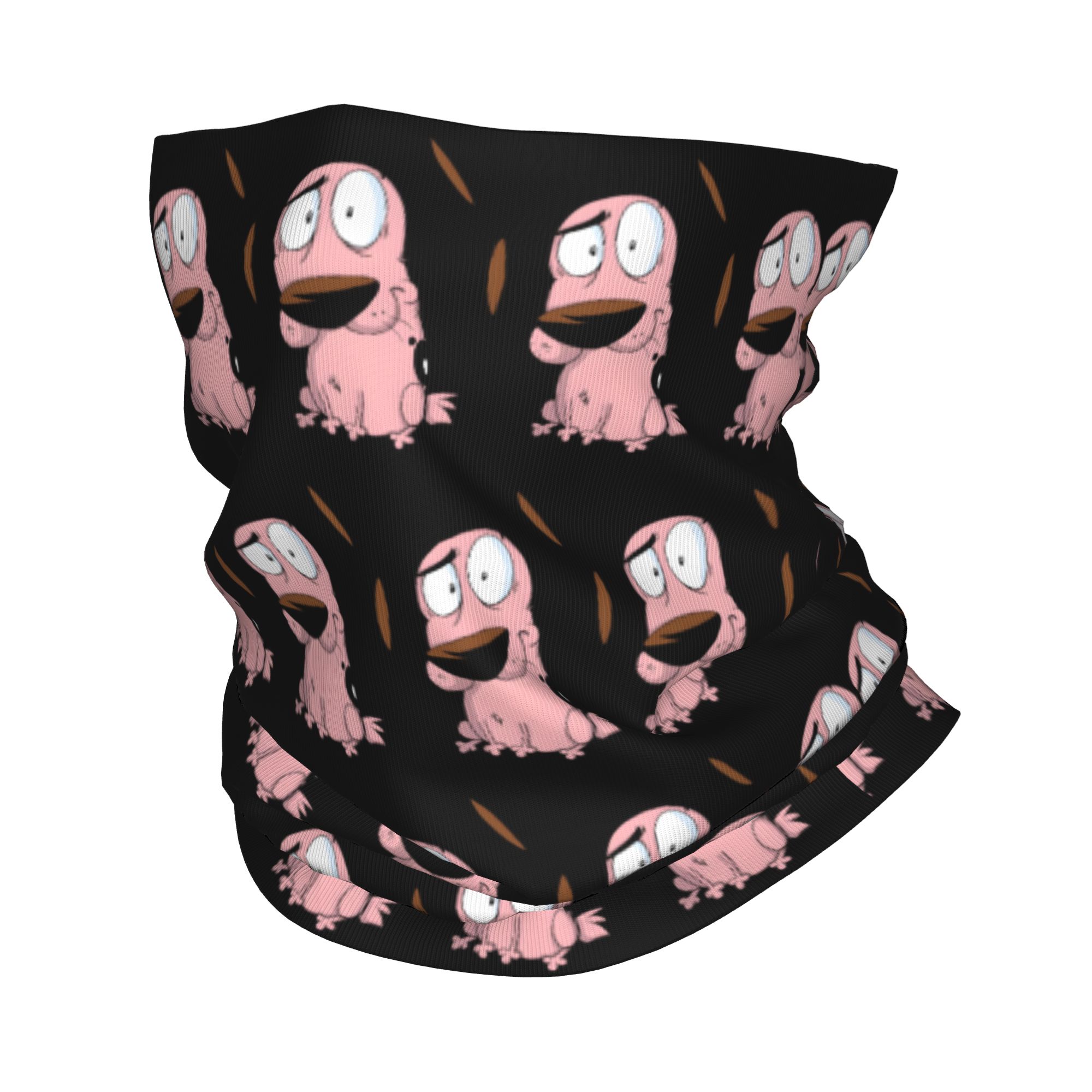 Custom Cartoon Courage Dog Win - đánh giá và giá Neck Gaiter Fleece
