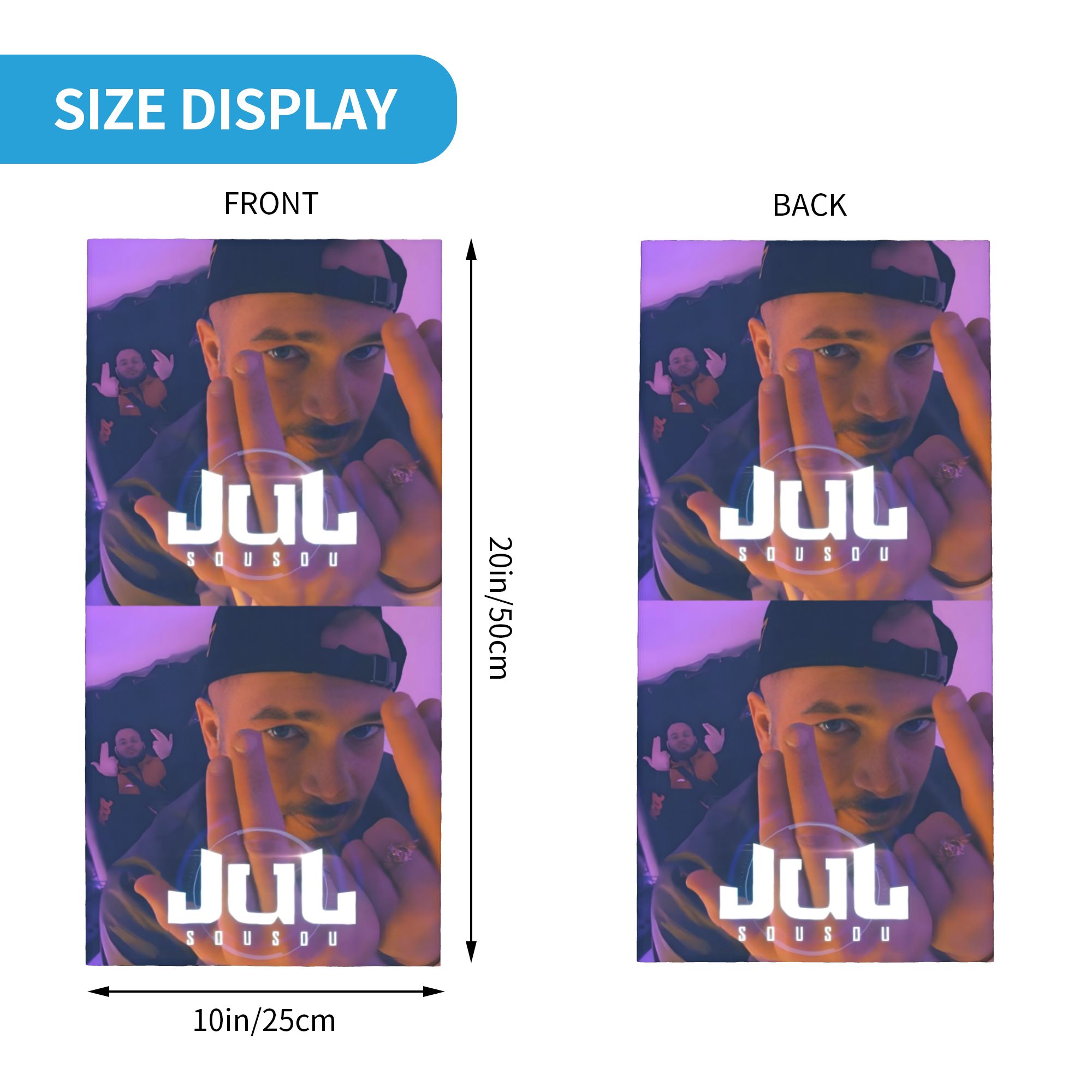 Custom JuL Rap Music Bandana W - đánh giá và giá Neck Gaiter Fleece