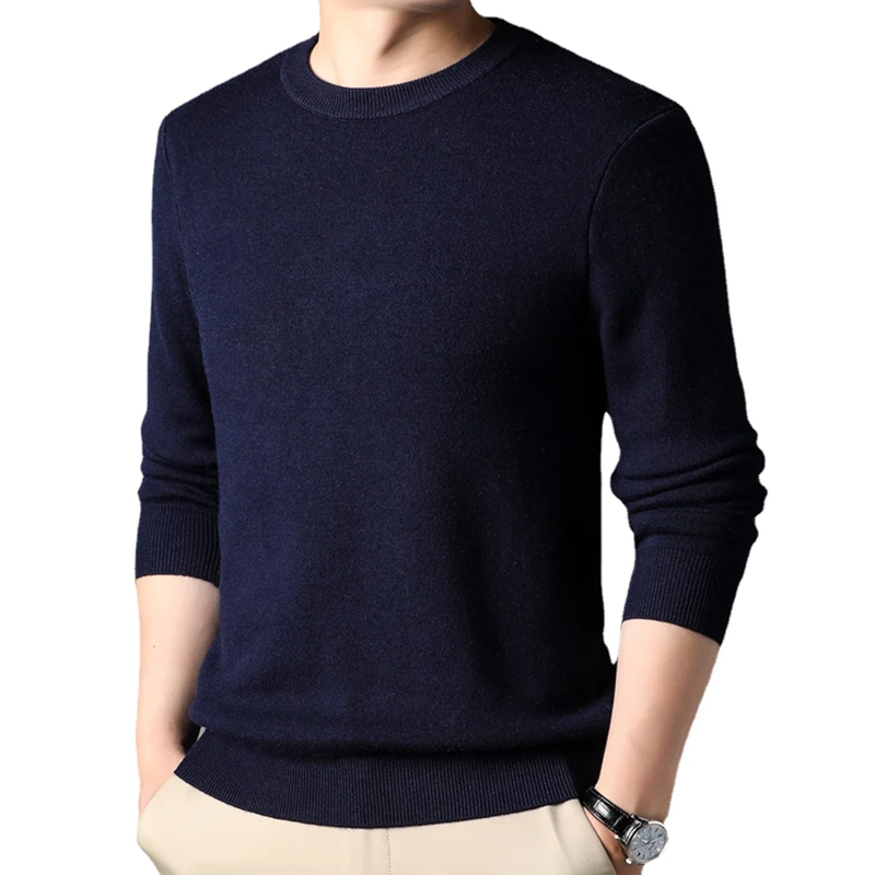 Men's Solid Color Knitted Pull - đánh giá và giá Winter Clothing Uae