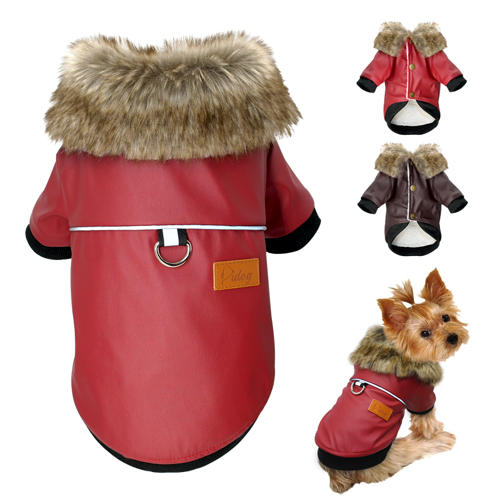 Thoáng Mát Chó Áo Khoác Da Áo  - đánh giá và giá Winter Clothing In French