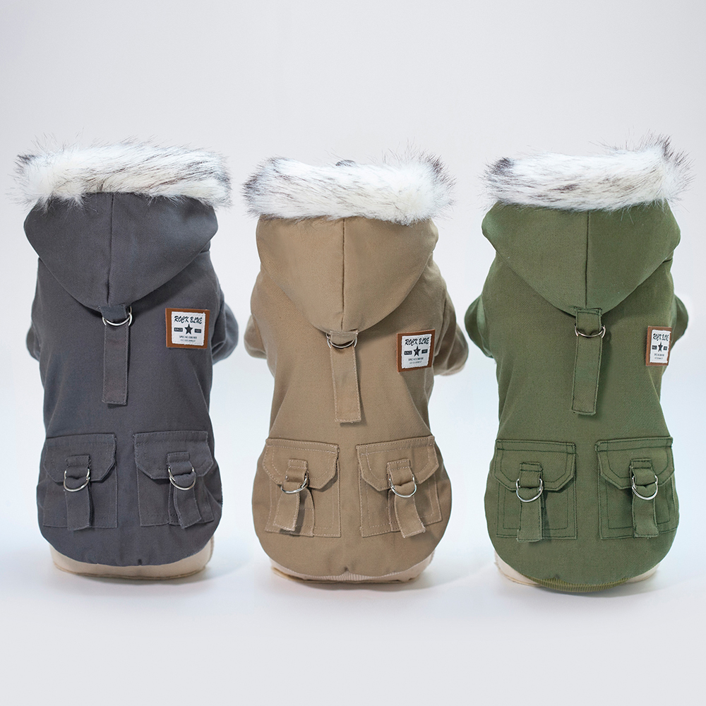 Thoáng Mát Chó Áo Khoác Da Áo  - đánh giá và giá Winter Clothing In French