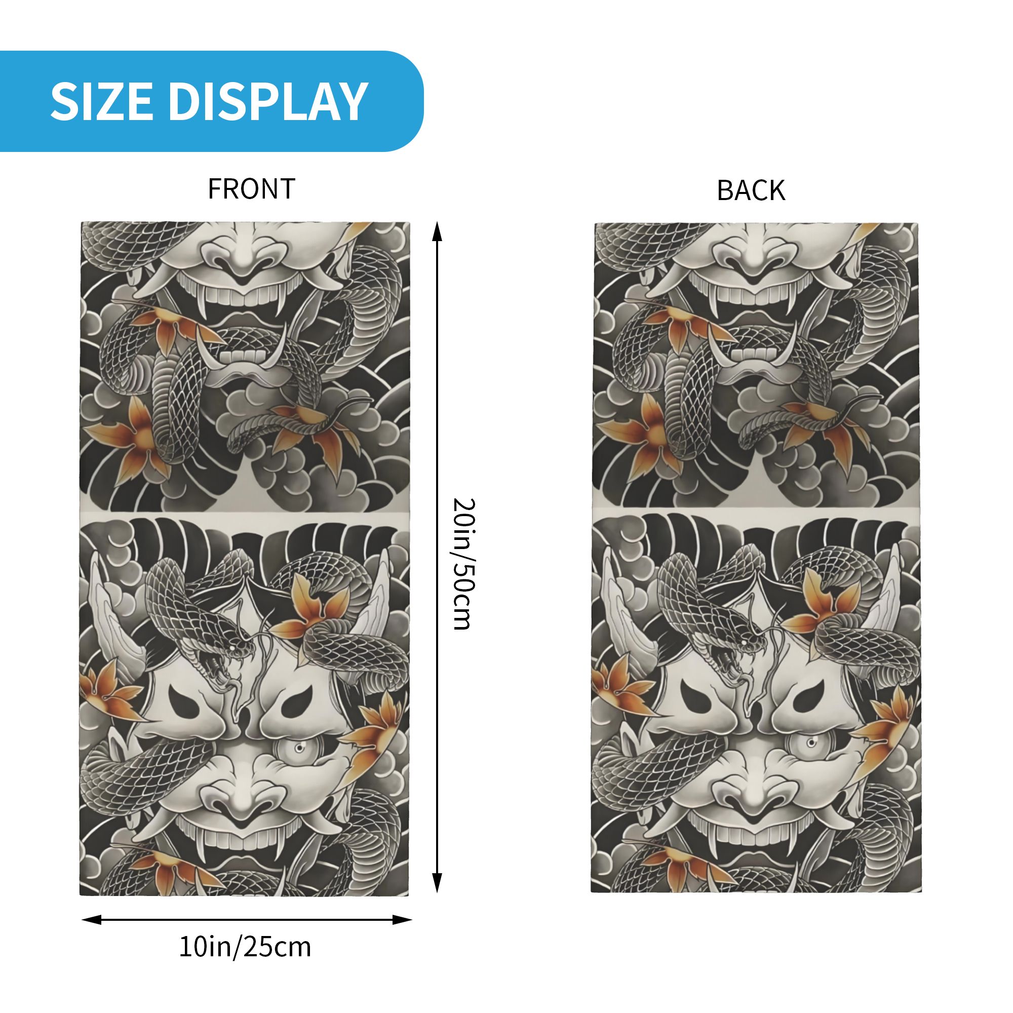 Custom Samurai Oni Demon Banda - đánh giá và giá Neck Gaiter Fleece