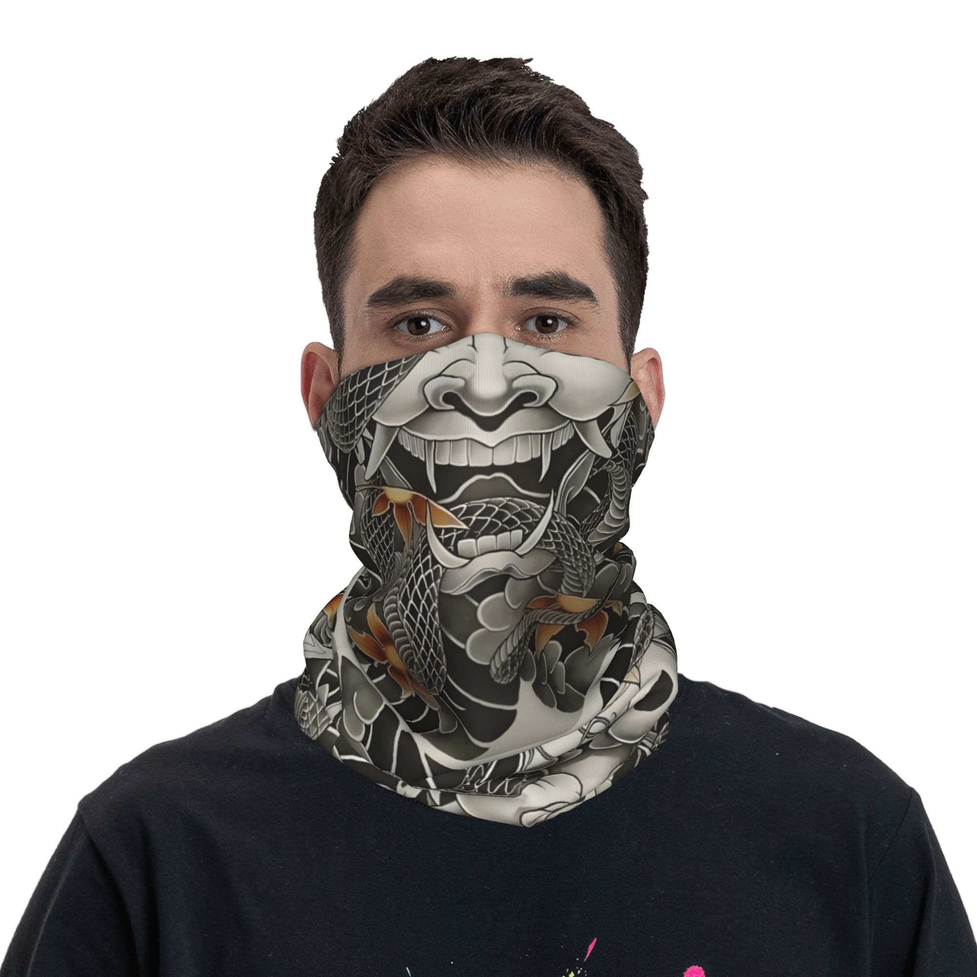 Custom Samurai Oni Demon Banda - đánh giá và giá Neck Gaiter Fleece