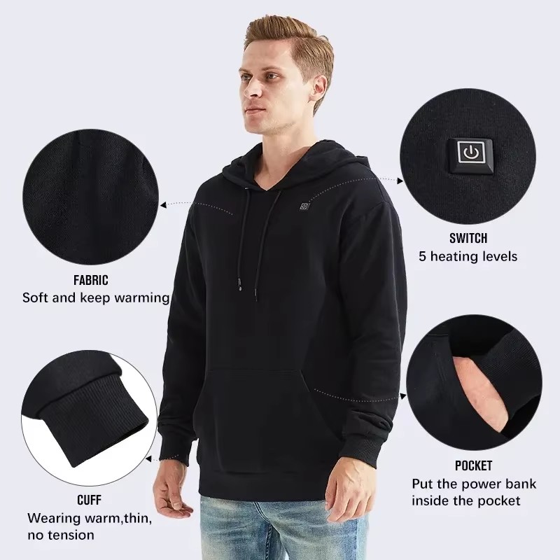 Women USB Heating Hoodies Men  - đánh giá và giá Winter Clothing Uae