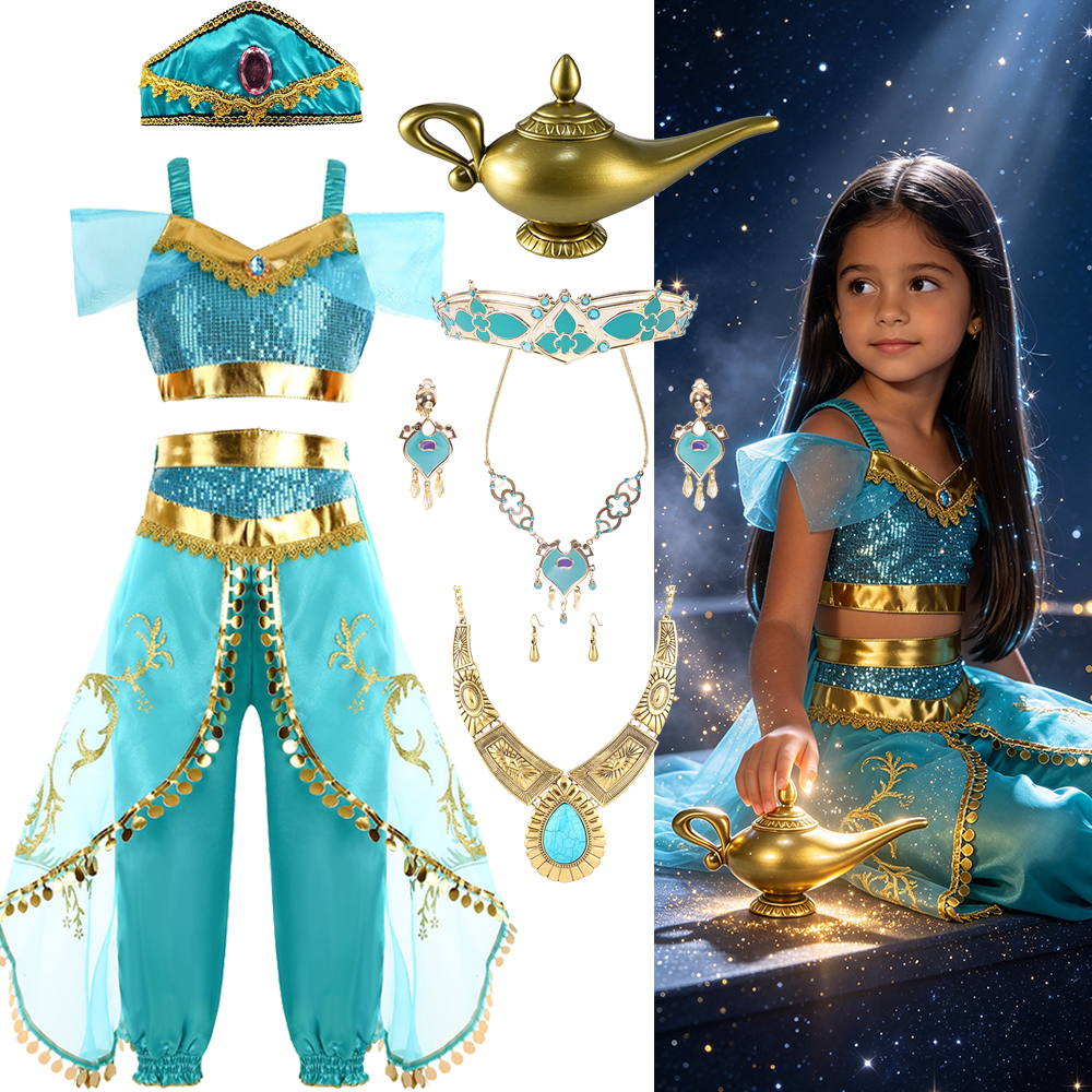 Girls Jasmine Fantasy Costume  - đánh giá và giá Winter Clothing Storage