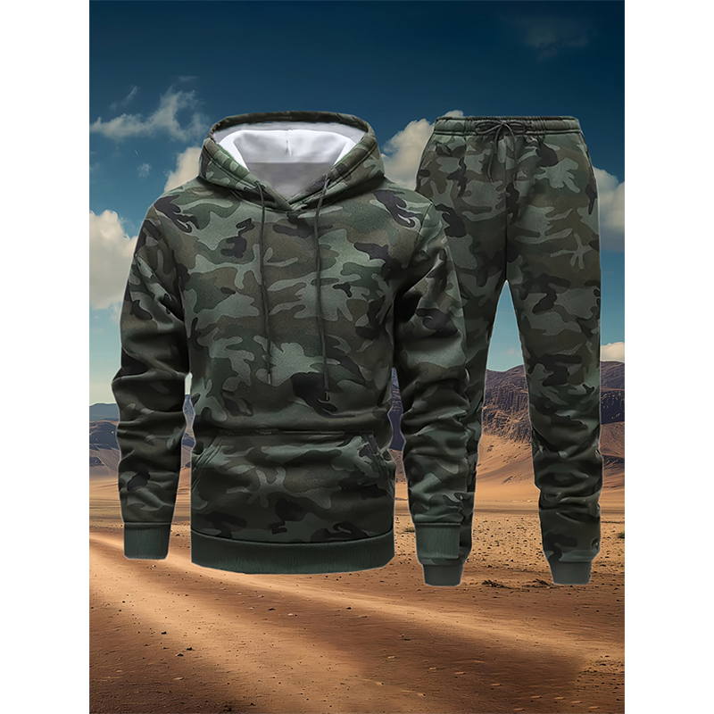 Autumn Camouflage 3D Print Hoo - đánh giá và giá Winter Clothing