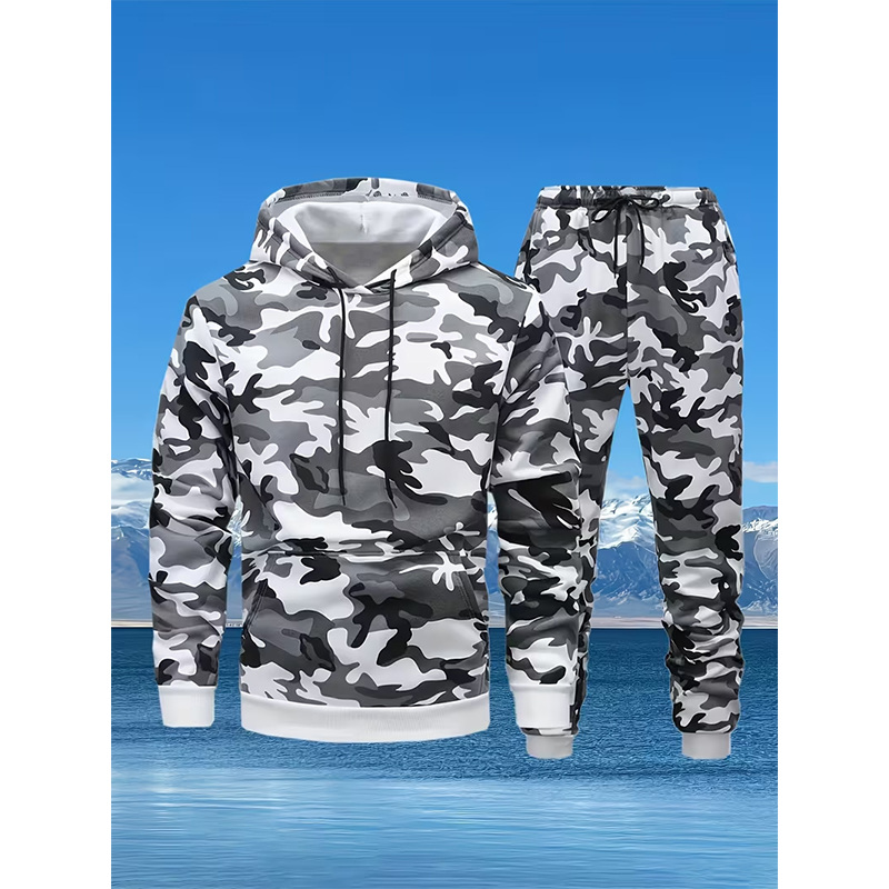 Autumn Camouflage 3D Print Hoo - đánh giá và giá Winter Clothing