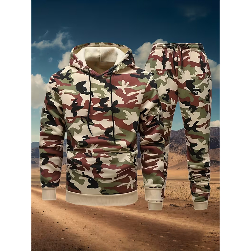 Autumn Camouflage 3D Print Hoo - đánh giá và giá Winter Clothing