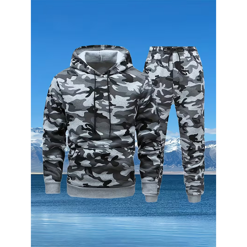 Autumn Camouflage 3D Print Hoo - đánh giá và giá Winter Clothing