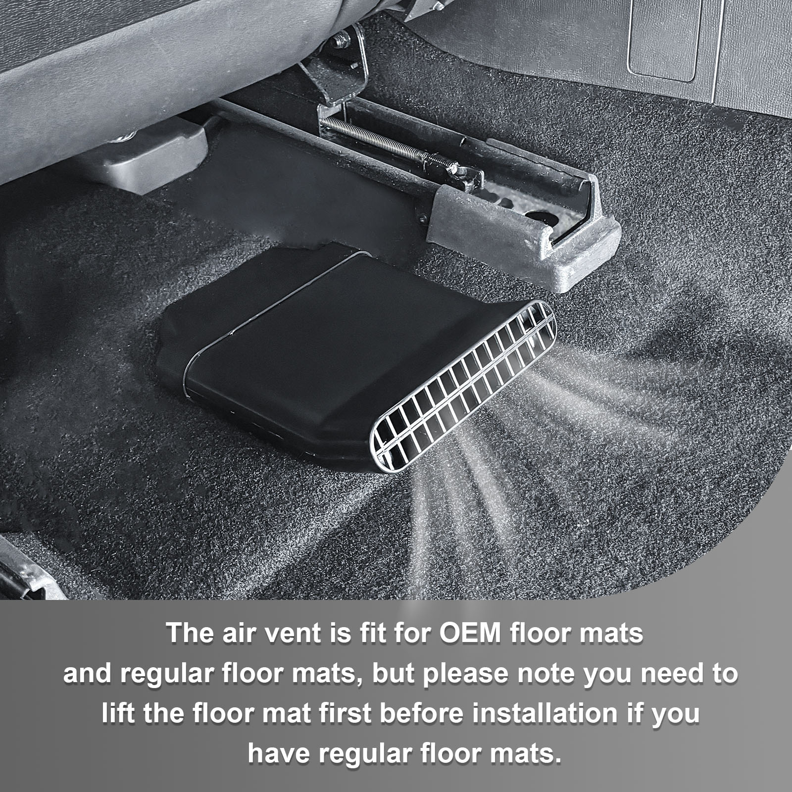 Under Rear Seat Vent Extender  - đánh giá và giá Winter Clothing Storage