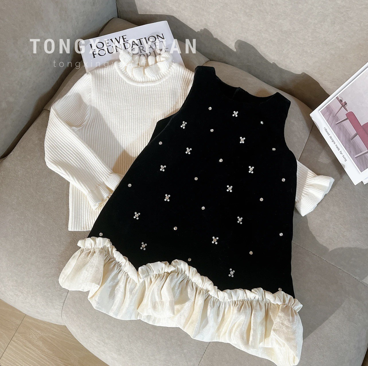 Girls' dress autumn and winter - đánh giá và giá Winter Clothing Activity