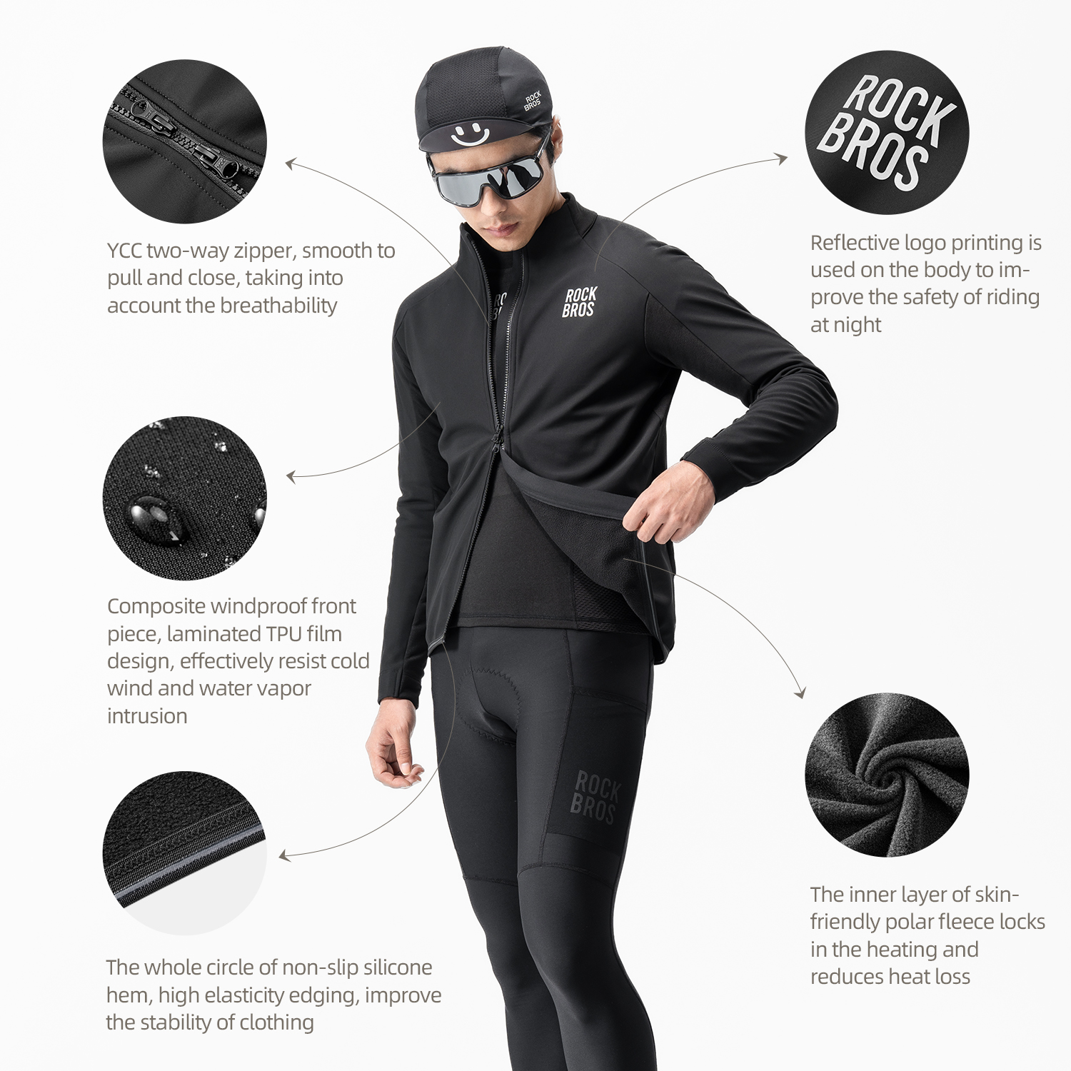 ROCKBROS Autumn Winter Cycling - đánh giá và giá Winter Clothing Storage