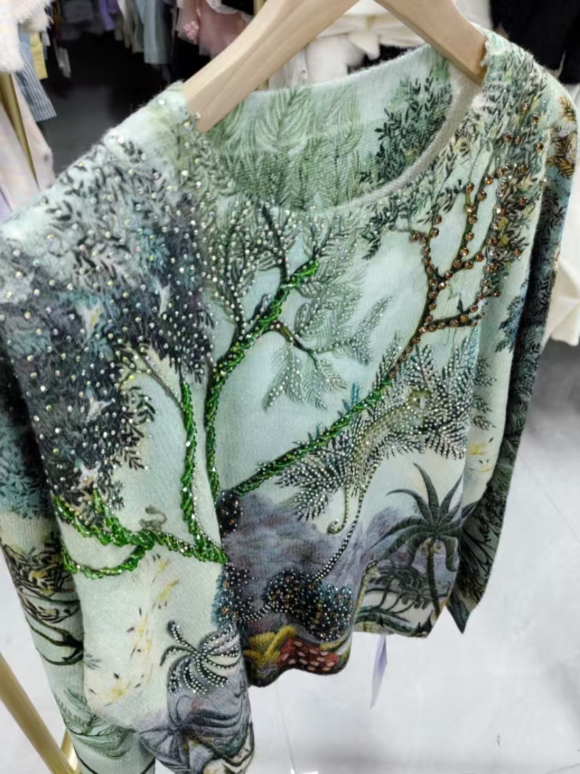 Real Photos Sparkling Crystal  - đánh giá và giá Winter Clothing Factory Outlet