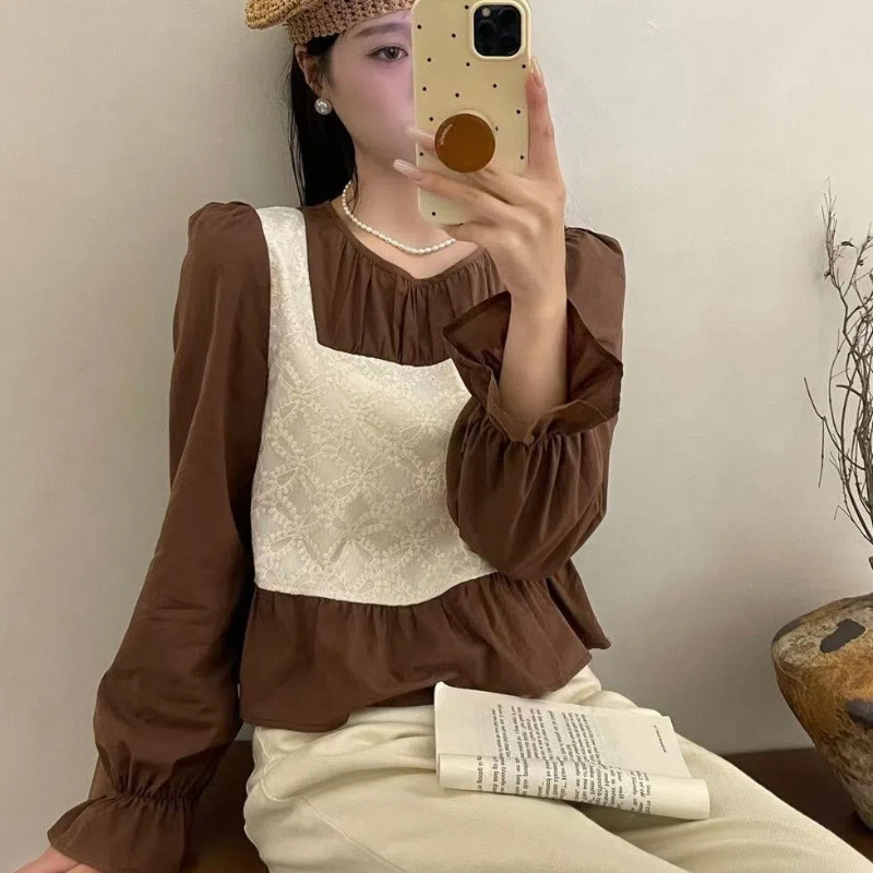 Ins Fake Two Korean Style Shir - đánh giá và giá Winter Clothing In French