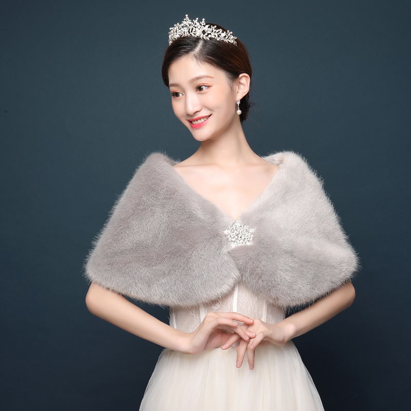 Phụ Nữ Cô Dâu Khăn Choàng Cưới - đánh giá và giá Winter Clothing Deals
