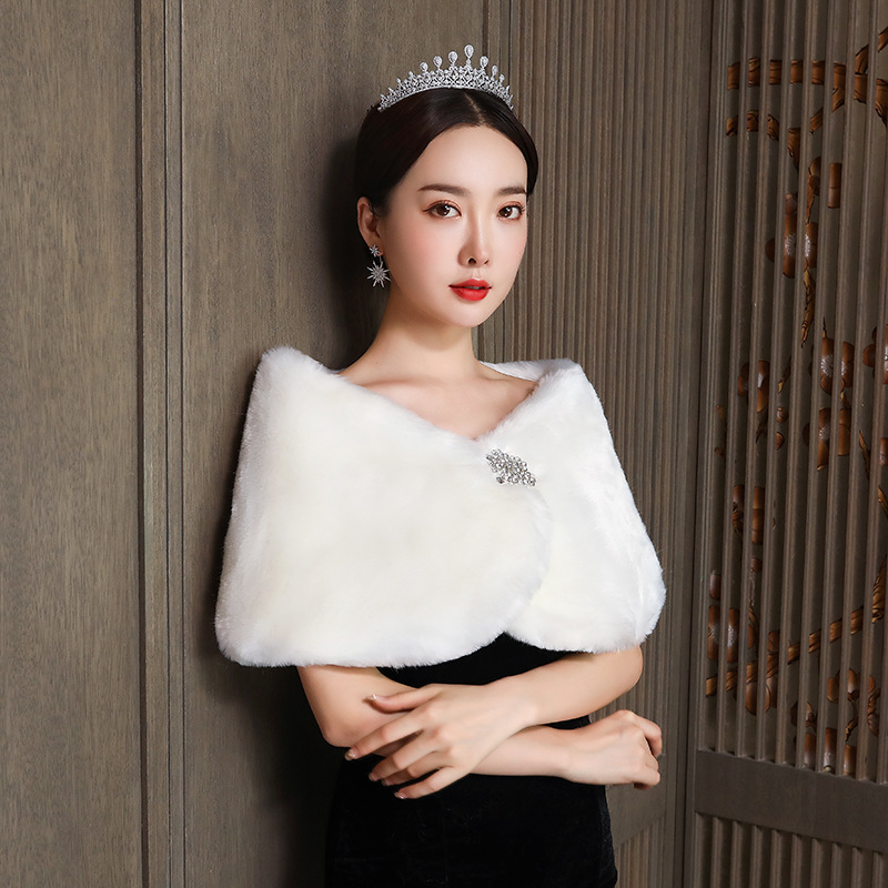 Phụ Nữ Cô Dâu Khăn Choàng Cưới - đánh giá và giá Winter Clothing Deals