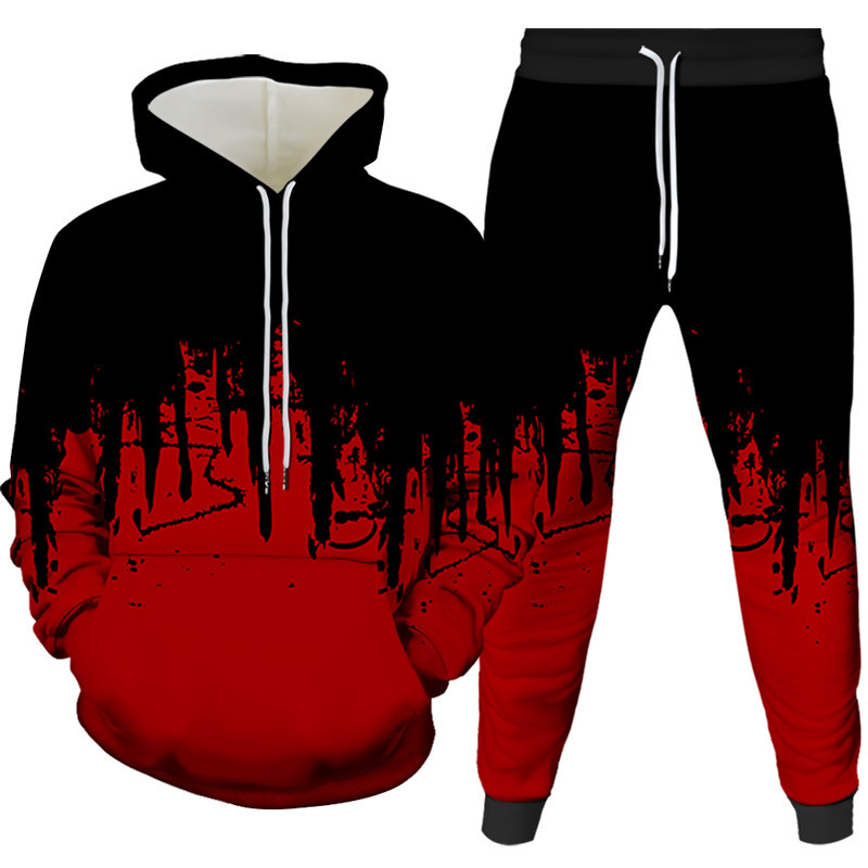 Ink Painting 3D Printed Hoodie - đánh giá và giá Winter Clothing