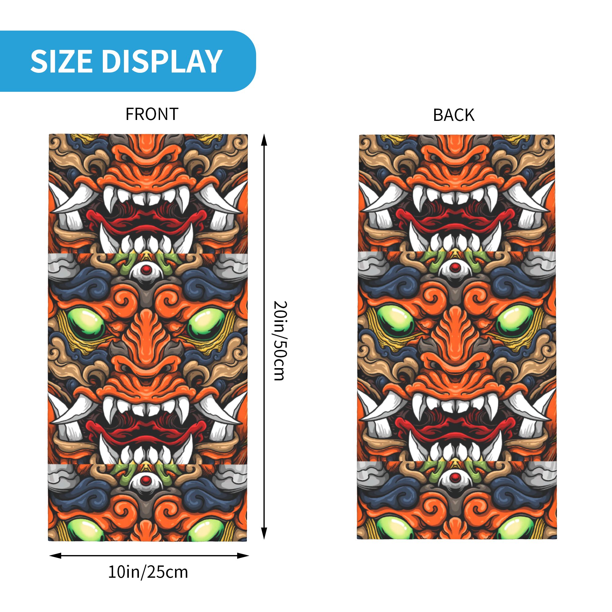 Custom Samurai Demon Oni Winte - đánh giá và giá Neck Gaiter Fleece