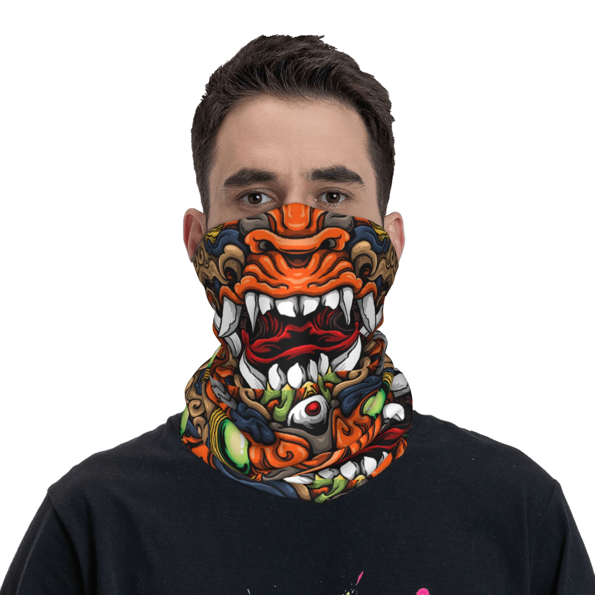 Custom Samurai Demon Oni Winte - đánh giá và giá Neck Gaiter Fleece